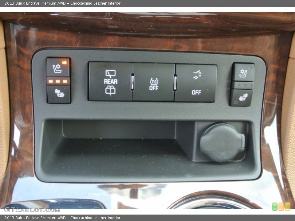 Choccachino Leather Interior Controls for the 2013 Buick Enclave Premium AWD #81588225
