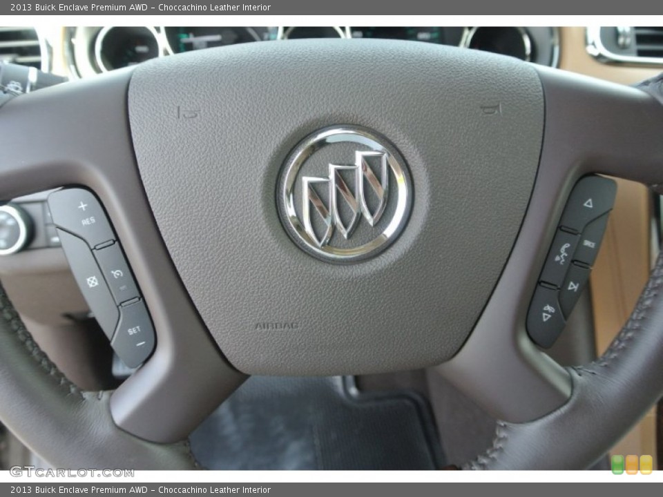Choccachino Leather Interior Controls for the 2013 Buick Enclave Premium AWD #81588246