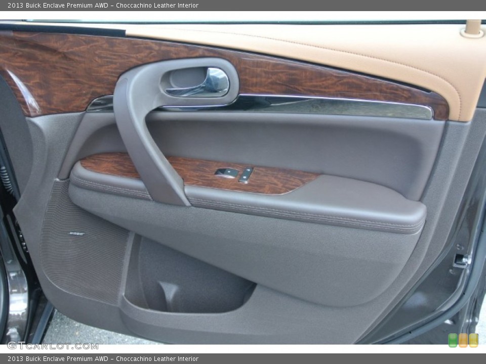 Choccachino Leather Interior Door Panel for the 2013 Buick Enclave Premium AWD #81588378