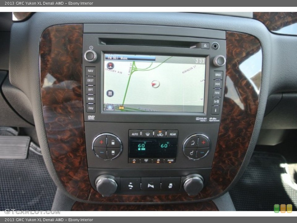 Ebony Interior Controls for the 2013 GMC Yukon XL Denali AWD #81589194