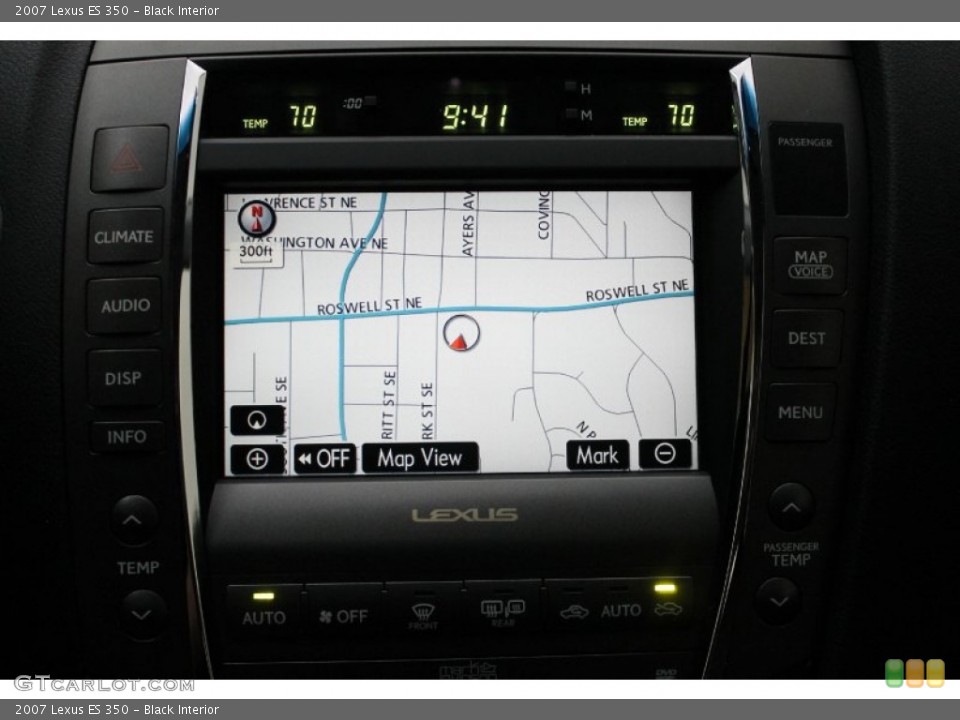 Black Interior Navigation for the 2007 Lexus ES 350 #81590073
