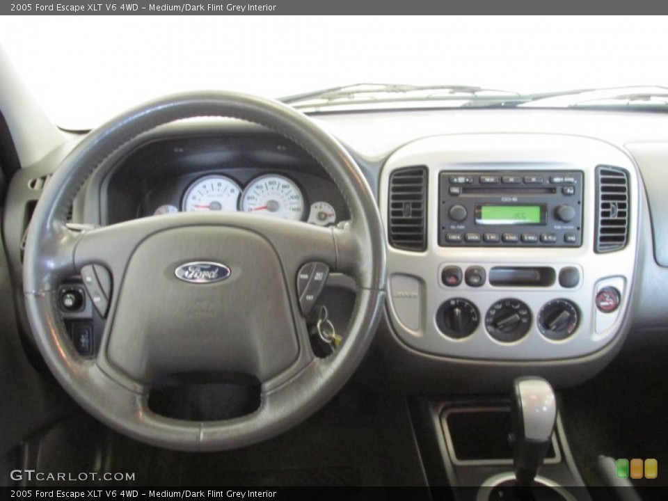 Medium/Dark Flint Grey Interior Dashboard for the 2005 Ford Escape XLT V6 4WD #81594195