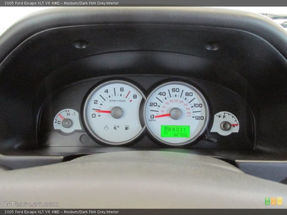 Medium/Dark Flint Grey Interior Gauges for the 2005 Ford Escape XLT V6 4WD #81594218