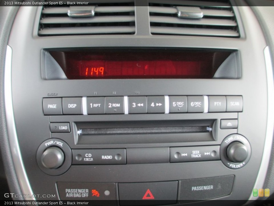 Black Interior Controls for the 2013 Mitsubishi Outlander Sport ES #81594564