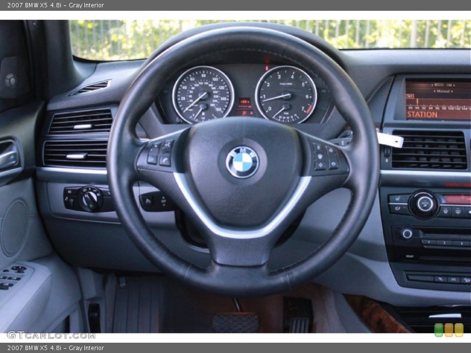 Gray Interior Steering Wheel for the 2007 BMW X5 4.8i #81594698