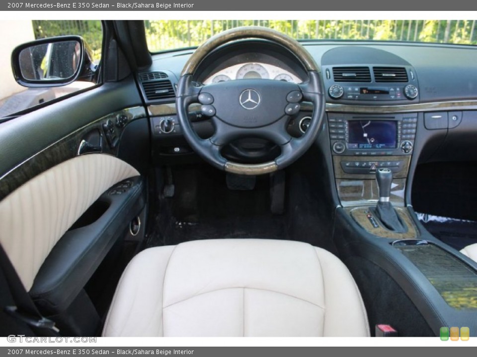 Black/Sahara Beige Interior Dashboard for the 2007 Mercedes-Benz E 350 Sedan #81595262