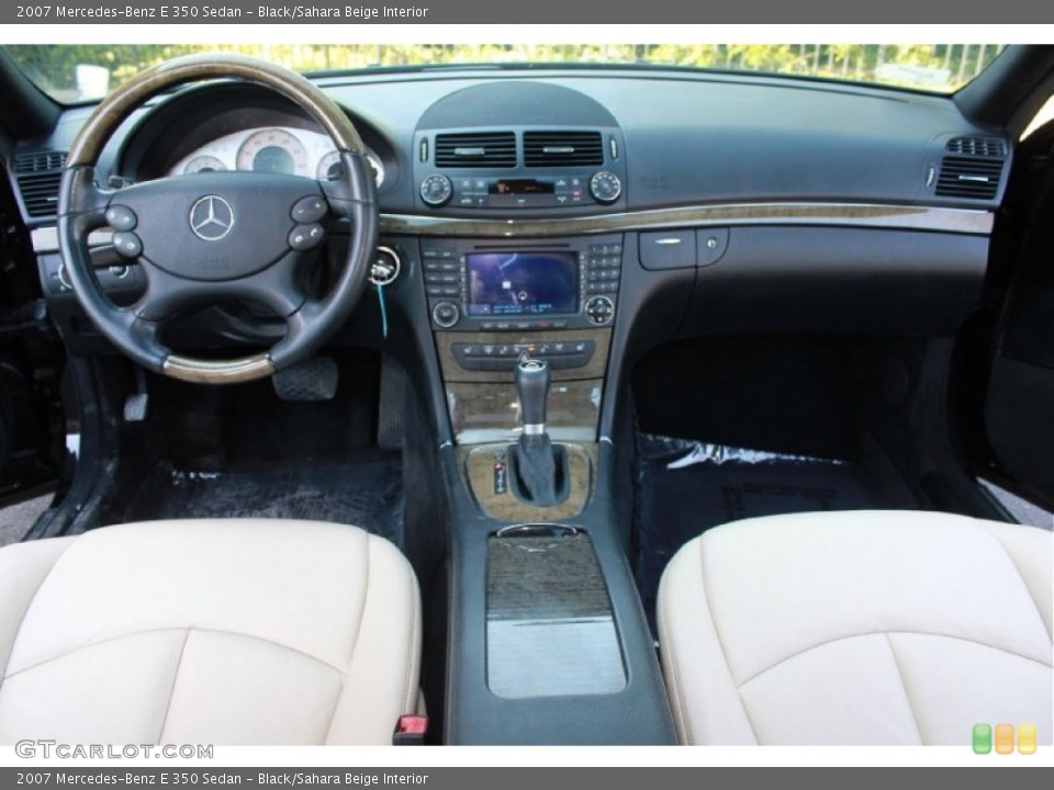 Black/Sahara Beige Interior Dashboard for the 2007 Mercedes-Benz E 350 Sedan #81595287