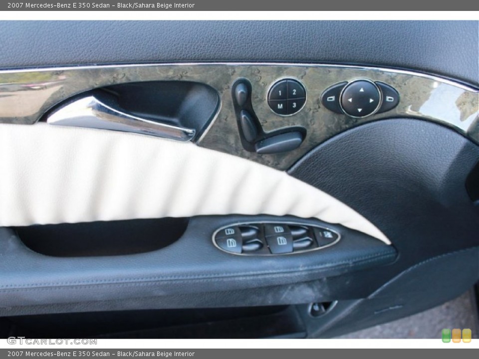 Black/Sahara Beige Interior Controls for the 2007 Mercedes-Benz E 350 Sedan #81595362