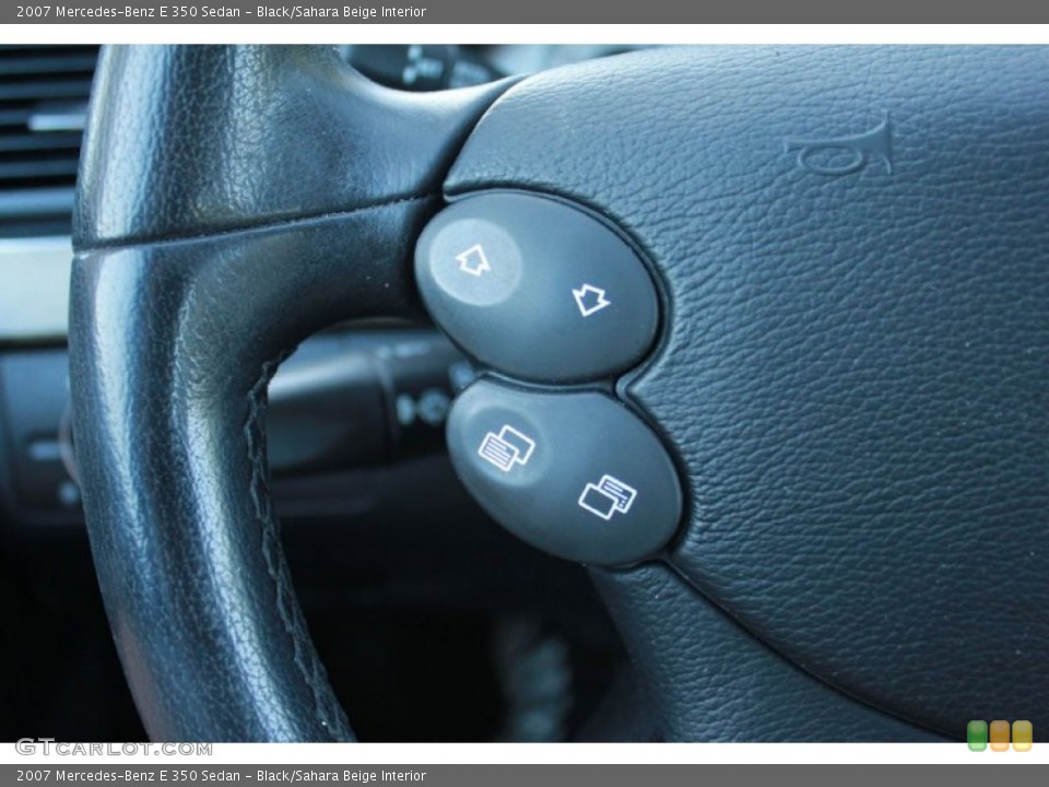 Black/Sahara Beige Interior Controls for the 2007 Mercedes-Benz E 350 Sedan #81595500