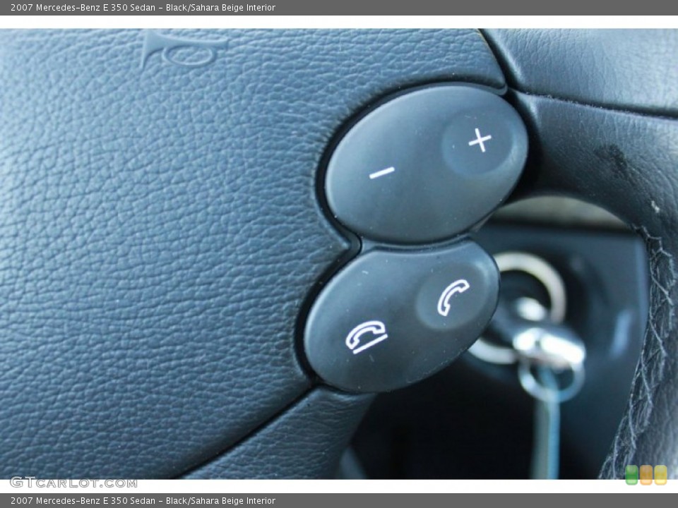 Black/Sahara Beige Interior Controls for the 2007 Mercedes-Benz E 350 Sedan #81595522
