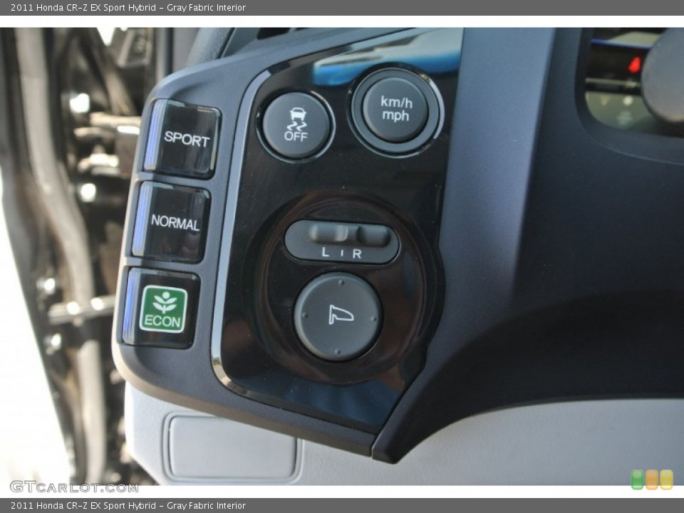 Gray Fabric Interior Controls for the 2011 Honda CR-Z EX Sport Hybrid #81595692