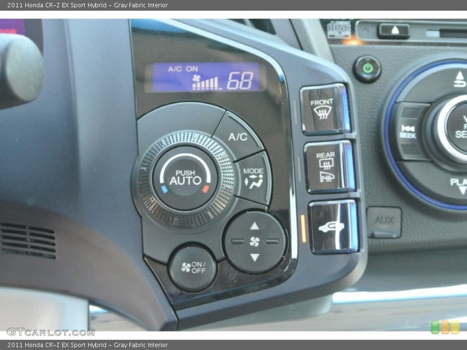 Gray Fabric Interior Controls for the 2011 Honda CR-Z EX Sport Hybrid #81595734