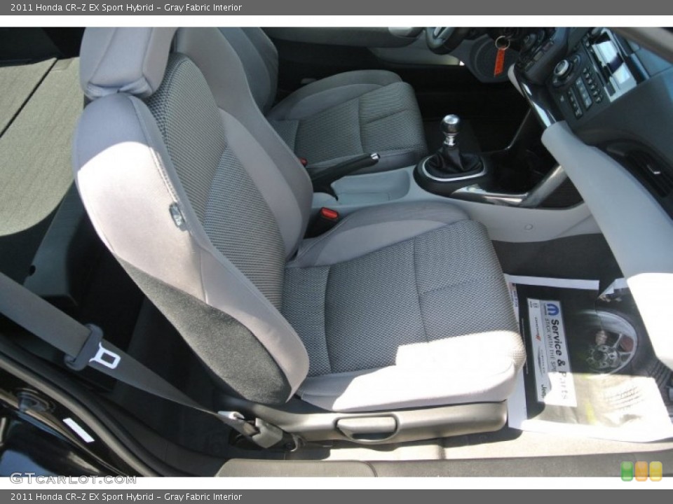 Gray Fabric Interior Front Seat for the 2011 Honda CR-Z EX Sport Hybrid #81595896