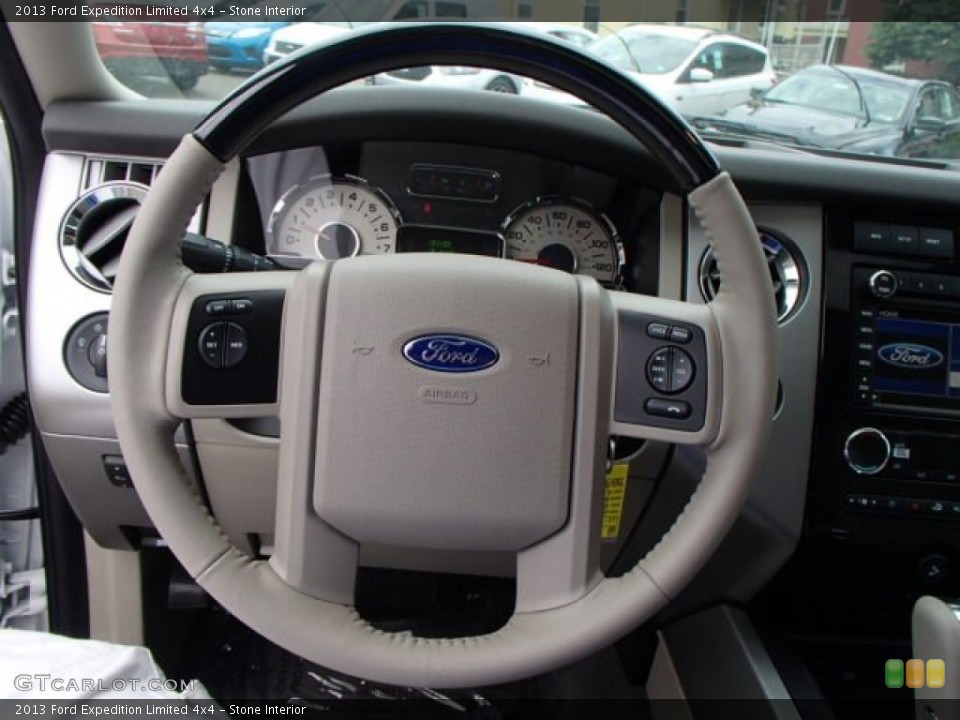 Stone Interior Steering Wheel for the 2013 Ford Expedition Limited 4x4 #81599481