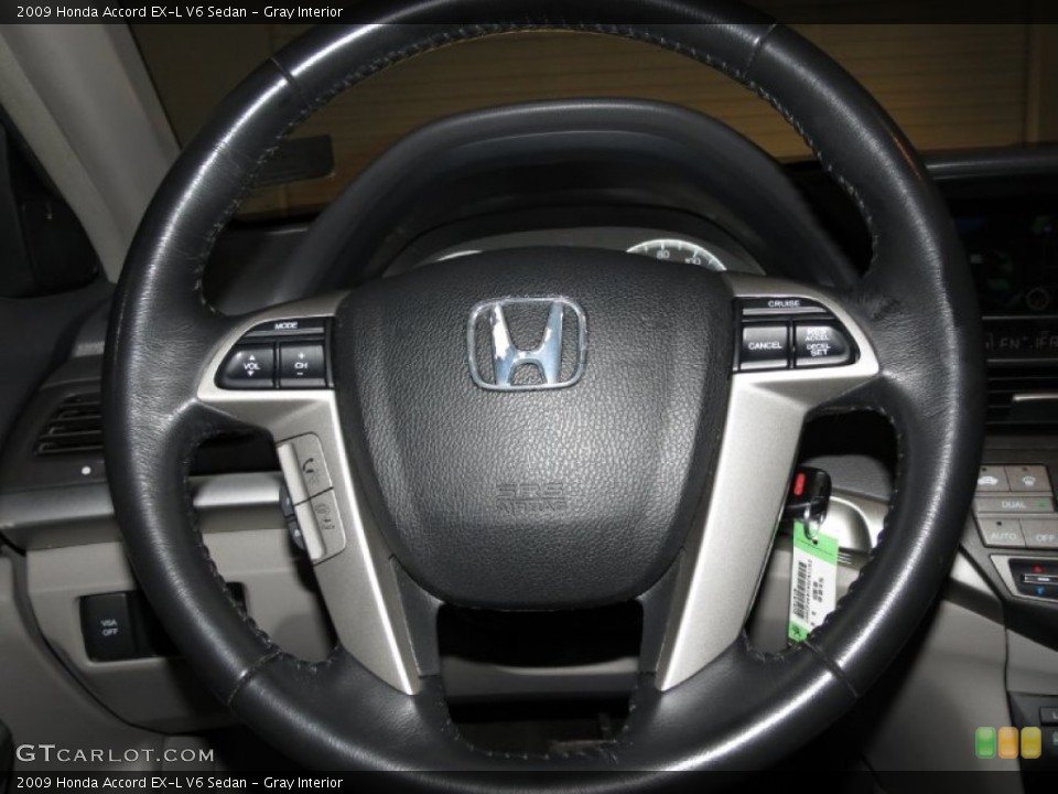Gray Interior Steering Wheel for the 2009 Honda Accord EX-L V6 Sedan #81599604