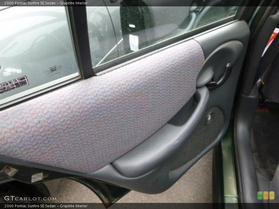 Graphite Interior Door Panel for the 2000 Pontiac Sunfire SE Sedan #81599611