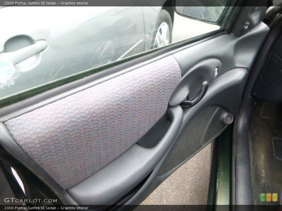Graphite Interior Door Panel for the 2000 Pontiac Sunfire SE Sedan #81599633