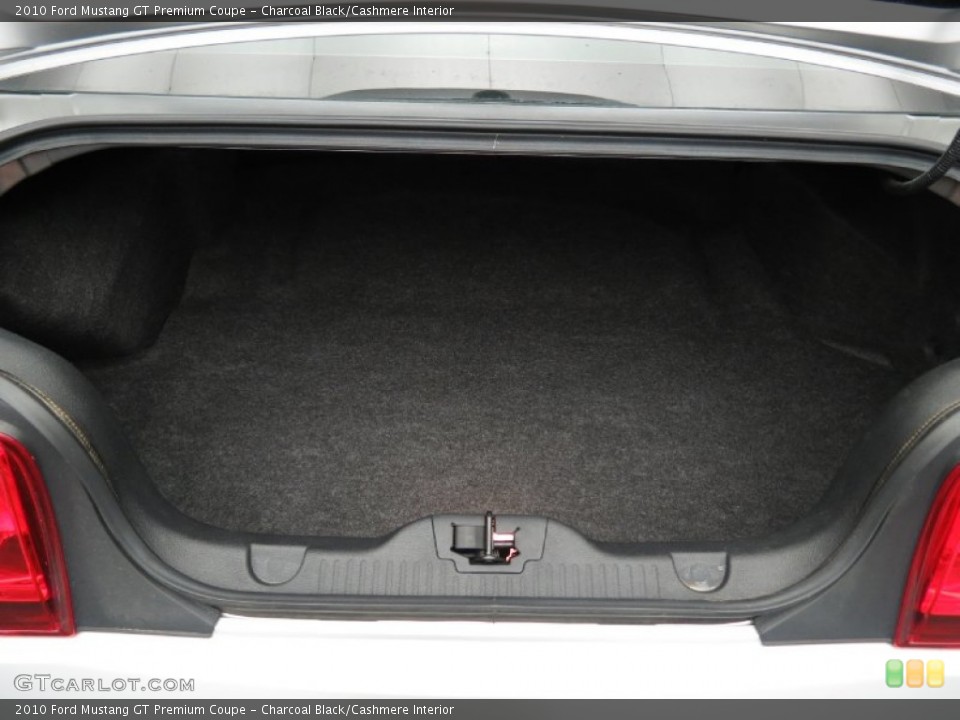 Charcoal Black/Cashmere Interior Trunk for the 2010 Ford Mustang GT Premium Coupe #81599944