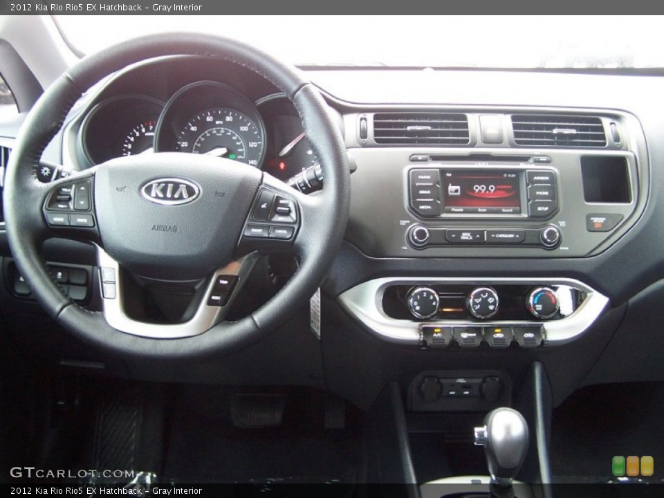Gray Interior Dashboard for the 2012 Kia Rio Rio5 EX Hatchback #81600273