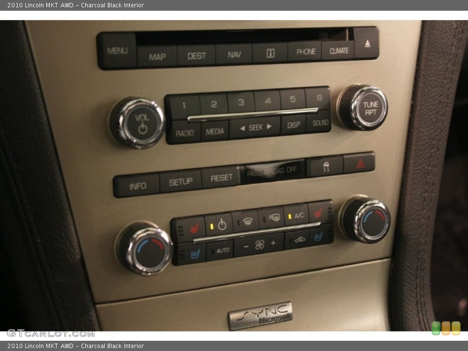 Charcoal Black Interior Controls for the 2010 Lincoln MKT AWD #81601478