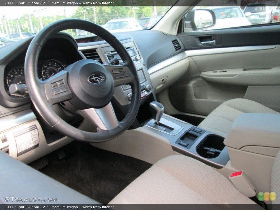 Warm Ivory Interior Photo for the 2011 Subaru Outback 2.5i Premium Wagon #81602079