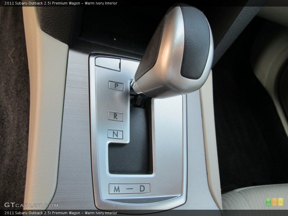 Warm Ivory Interior Transmission for the 2011 Subaru Outback 2.5i Premium Wagon #81602511