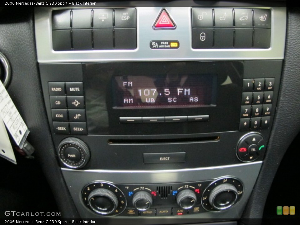 Black Interior Controls for the 2006 Mercedes-Benz C 230 Sport #81602828