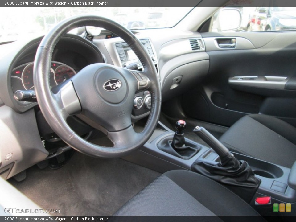 Carbon Black Interior Photo for the 2008 Subaru Impreza WRX Wagon #81602914