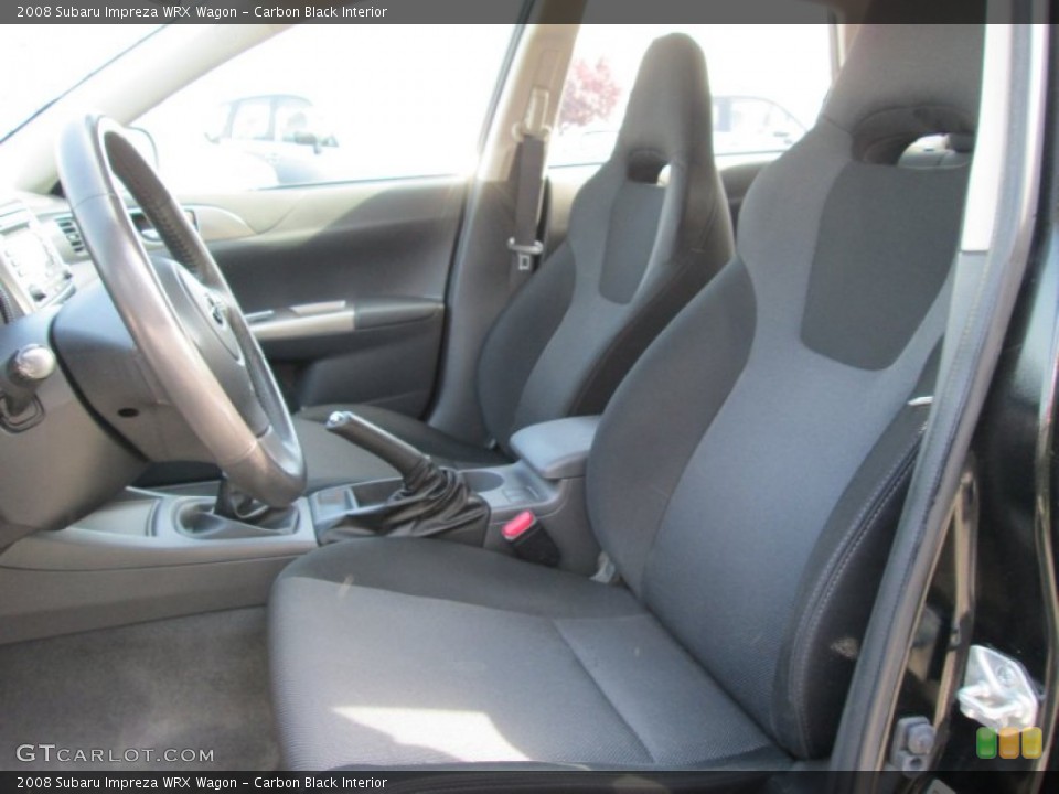 Carbon Black Interior Front Seat for the 2008 Subaru Impreza WRX Wagon #81603018