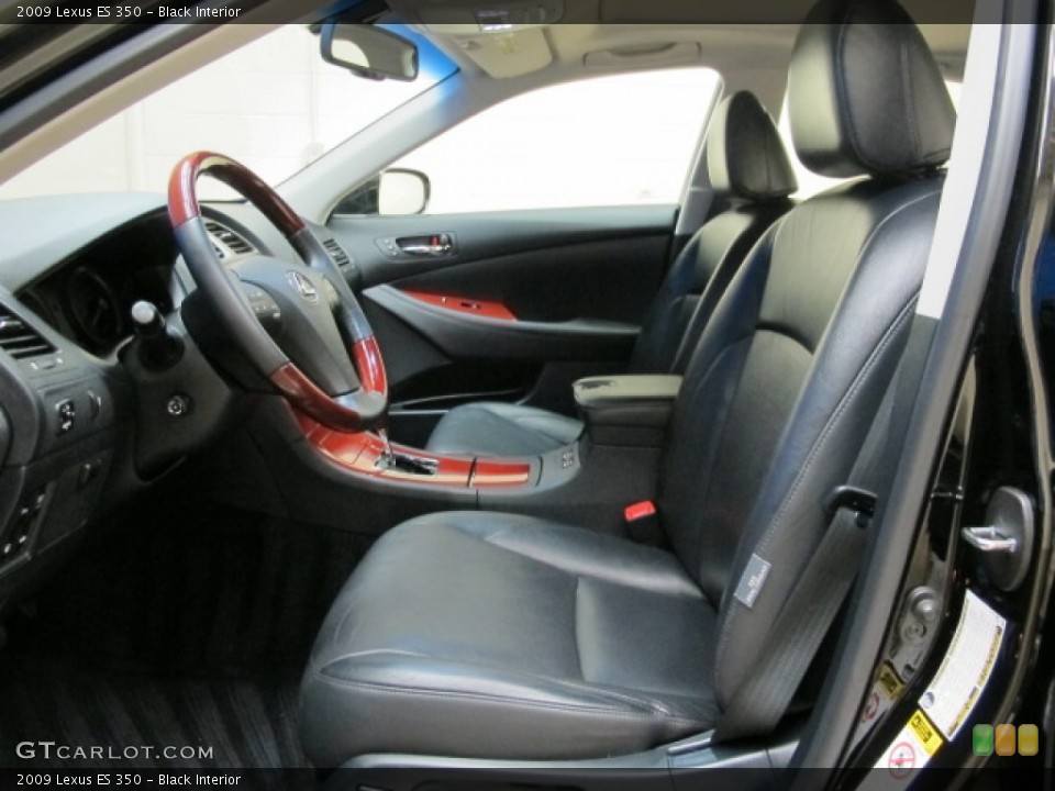 Black Interior Front Seat for the 2009 Lexus ES 350 #81604287