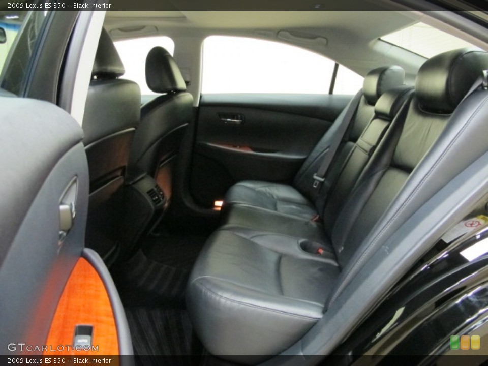 Black Interior Rear Seat for the 2009 Lexus ES 350 #81604335