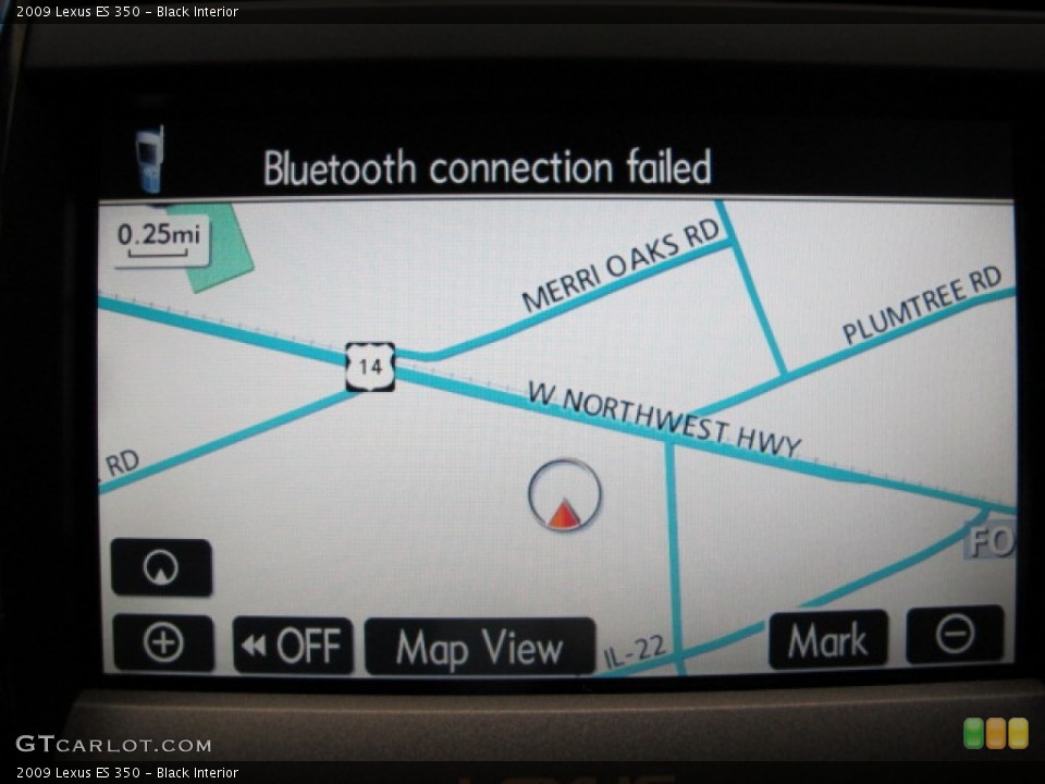 Black Interior Navigation for the 2009 Lexus ES 350 #81604604