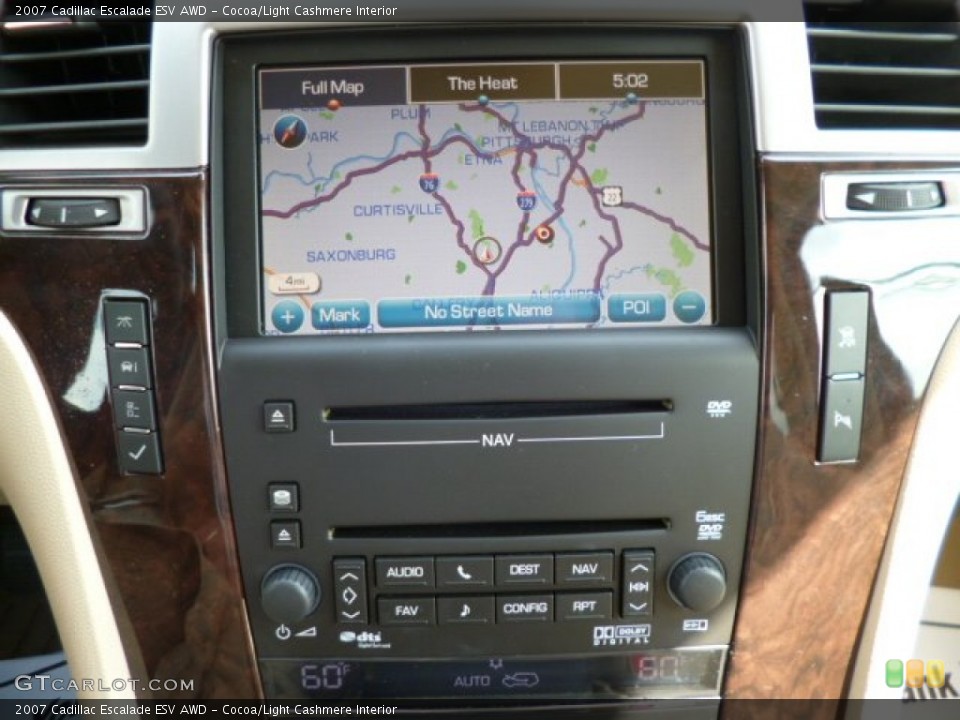 Cocoa/Light Cashmere Interior Controls for the 2007 Cadillac Escalade ESV AWD #81607440