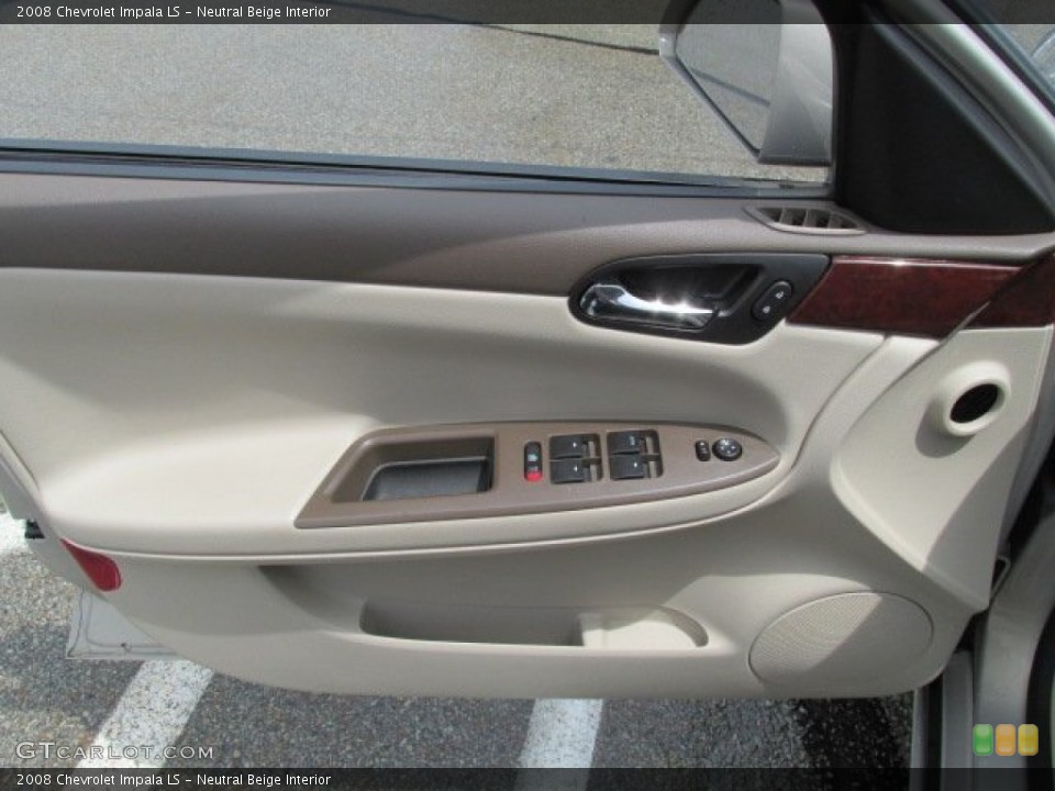 Neutral Beige Interior Door Panel for the 2008 Chevrolet Impala LS #81608802