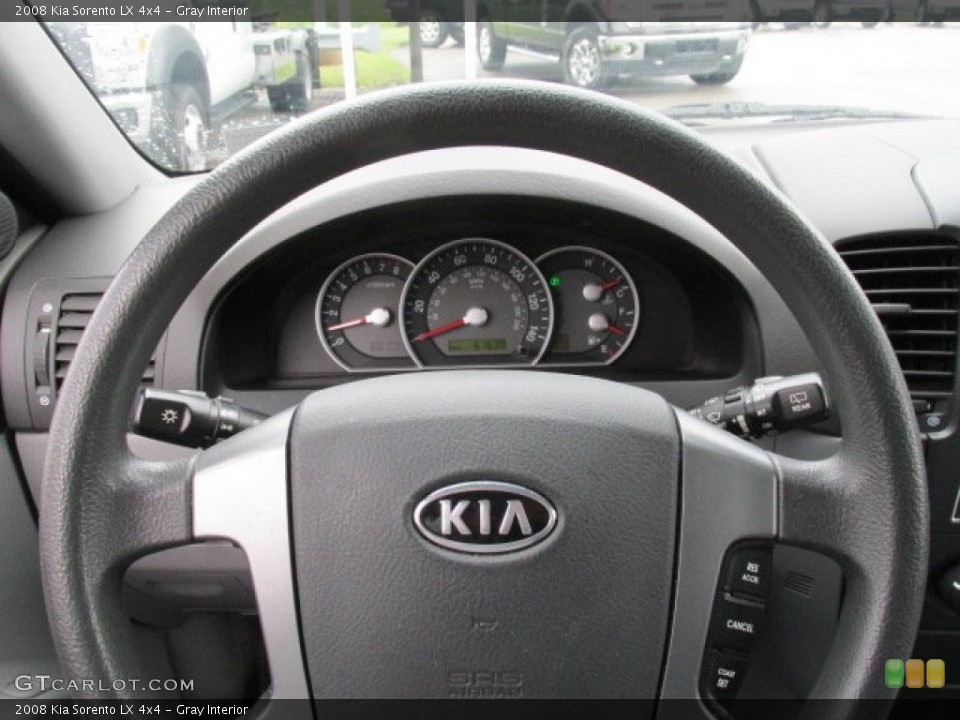 Gray Interior Steering Wheel for the 2008 Kia Sorento LX 4x4 #81609474