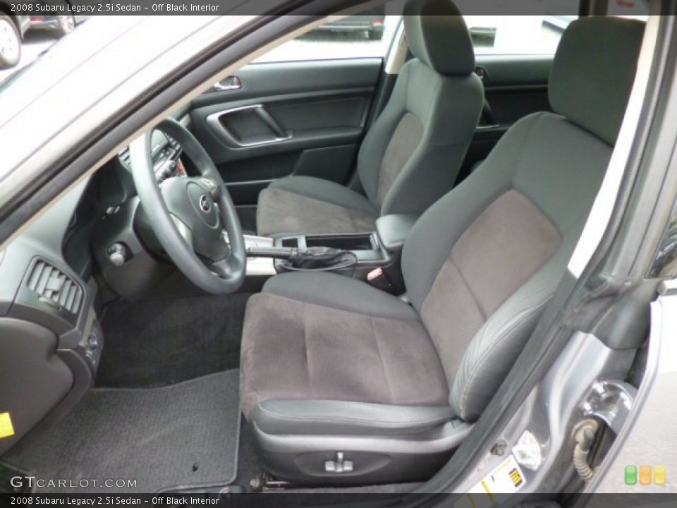 Off Black Interior Photo for the 2008 Subaru Legacy 2.5i Sedan #81609709