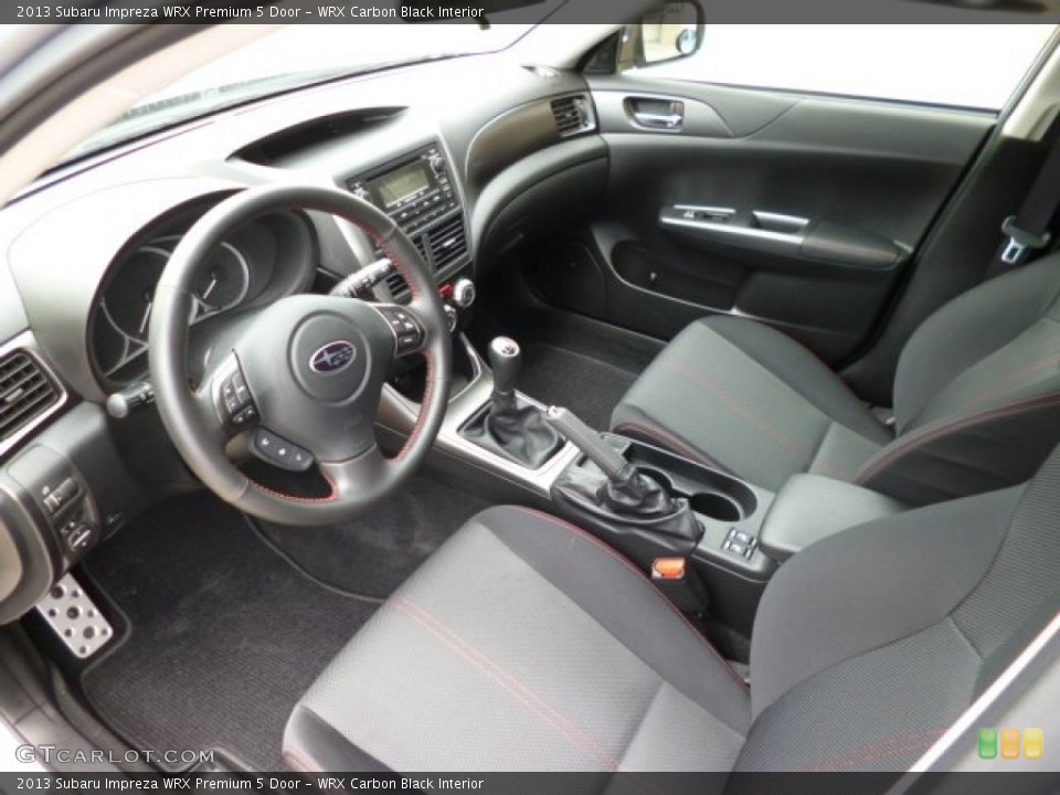 WRX Carbon Black Interior Photo for the 2013 Subaru Impreza WRX Premium 5 Door #81610362