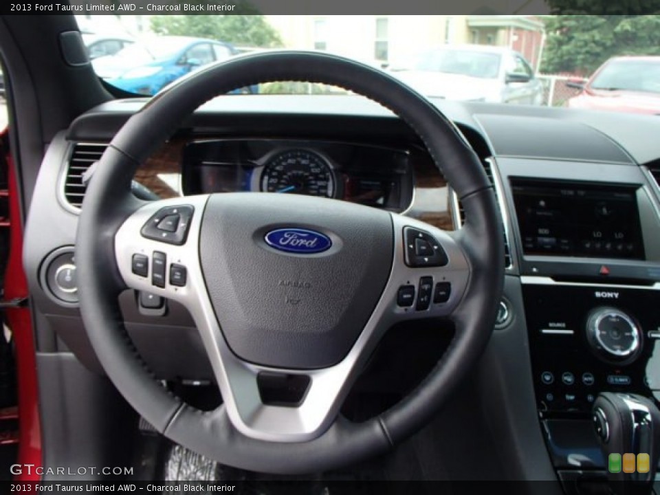 Charcoal Black Interior Steering Wheel for the 2013 Ford Taurus Limited AWD #81610647