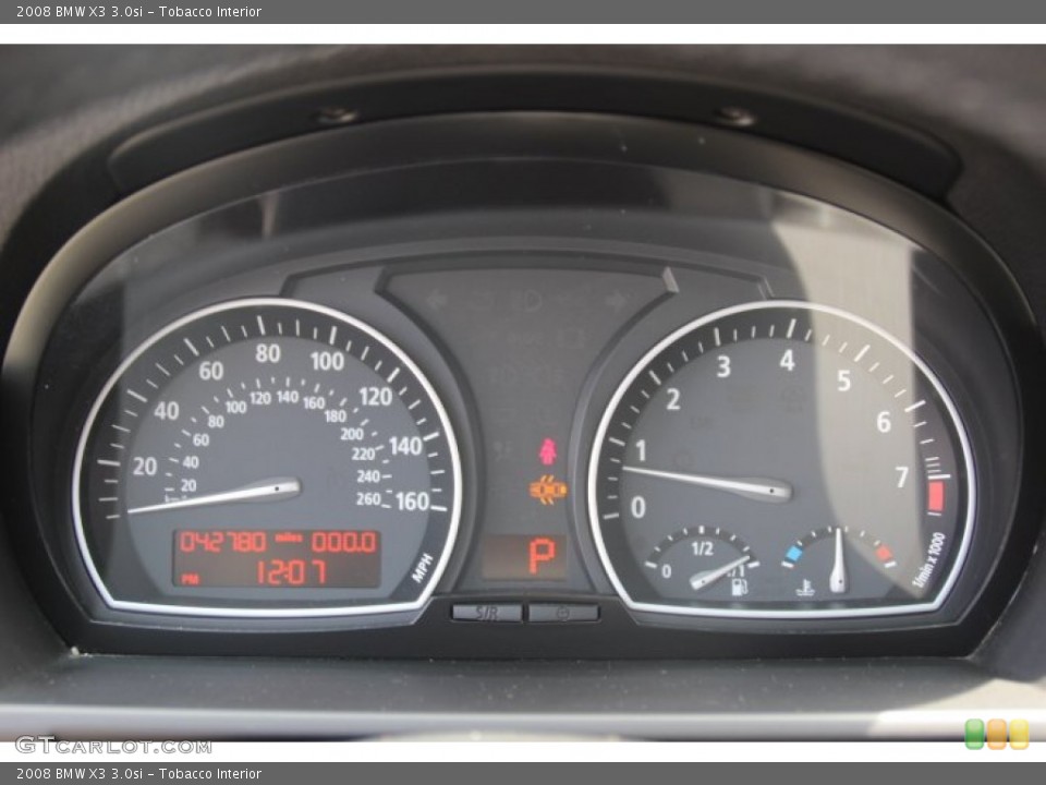 Tobacco Interior Gauges for the 2008 BMW X3 3.0si #81610868