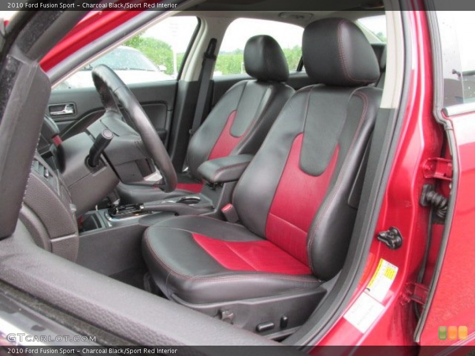 Charcoal Black/Sport Red Interior Photo for the 2010 Ford Fusion Sport #81610937