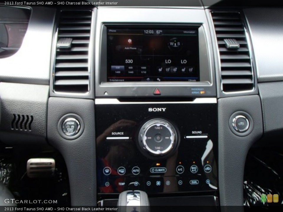 SHO Charcoal Black Leather Interior Controls for the 2013 Ford Taurus SHO AWD #81611193