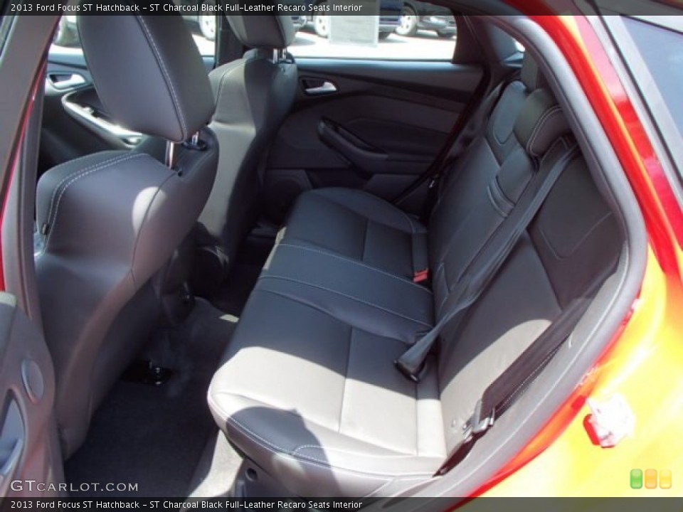 ST Charcoal Black Full-Leather Recaro Seats Interior Rear Seat for the 2013 Ford Focus ST Hatchback #81613953