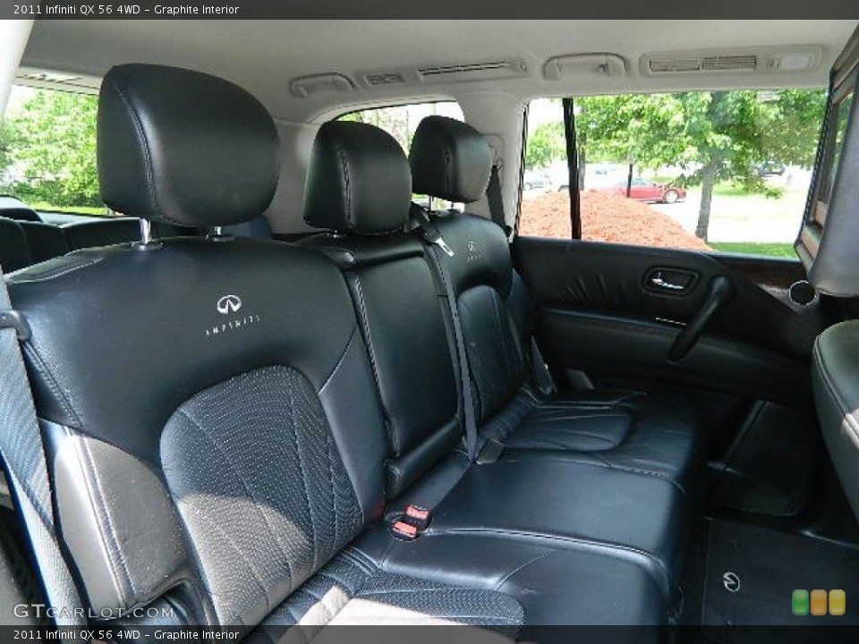 Graphite Interior Rear Seat for the 2011 Infiniti QX 56 4WD #81614439