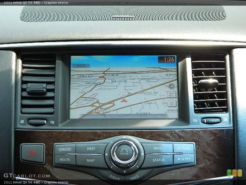 Graphite Interior Navigation for the 2011 Infiniti QX 56 4WD #81614559