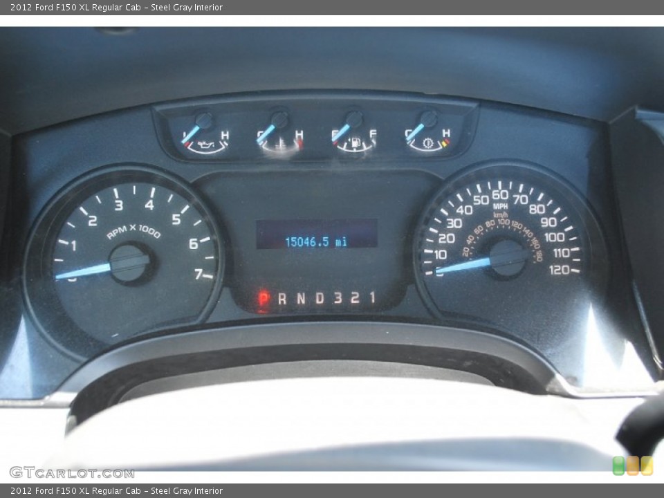 Steel Gray Interior Gauges for the 2012 Ford F150 XL Regular Cab #81615555