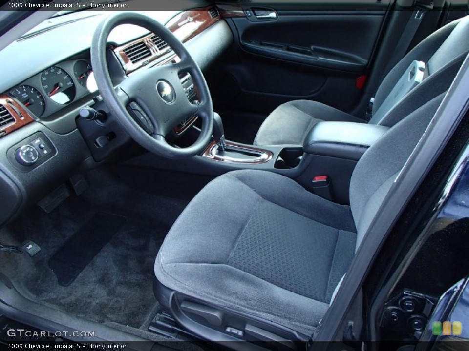 Ebony Interior Photo for the 2009 Chevrolet Impala LS #81615804