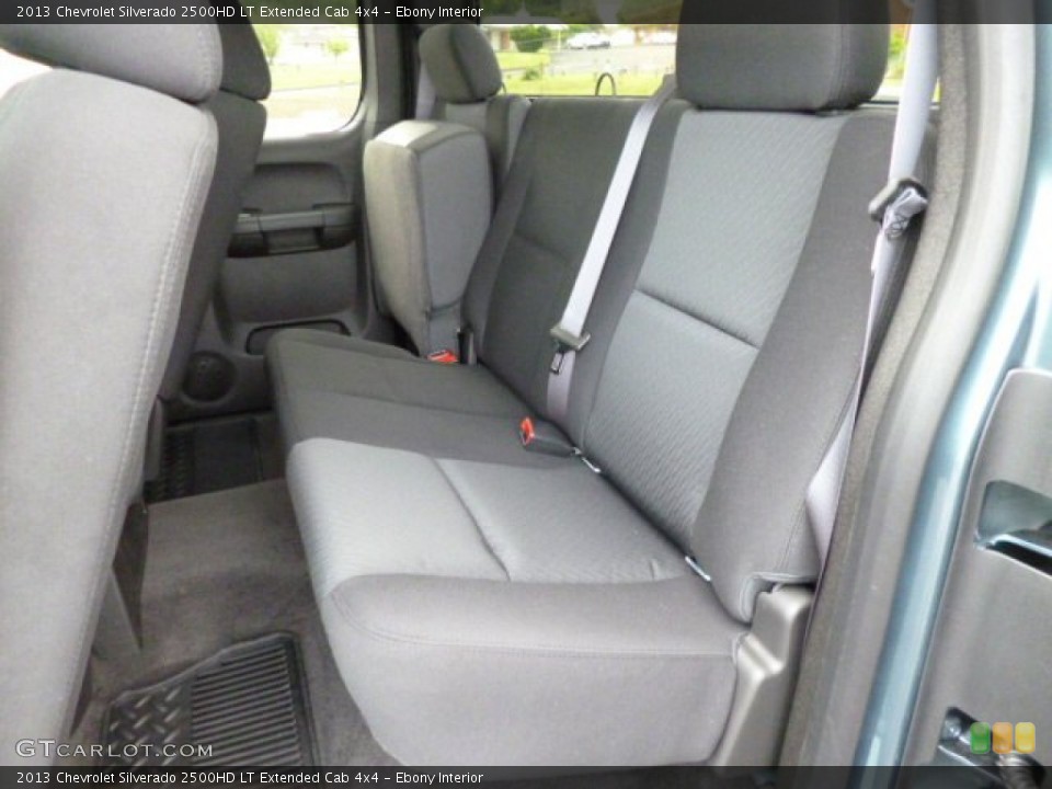 Ebony Interior Rear Seat for the 2013 Chevrolet Silverado 2500HD LT Extended Cab 4x4 #81616838