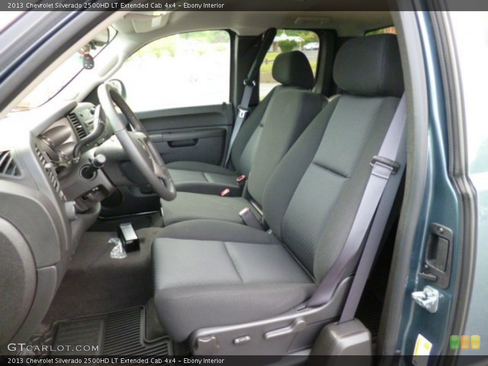 Ebony Interior Front Seat for the 2013 Chevrolet Silverado 2500HD LT Extended Cab 4x4 #81616887