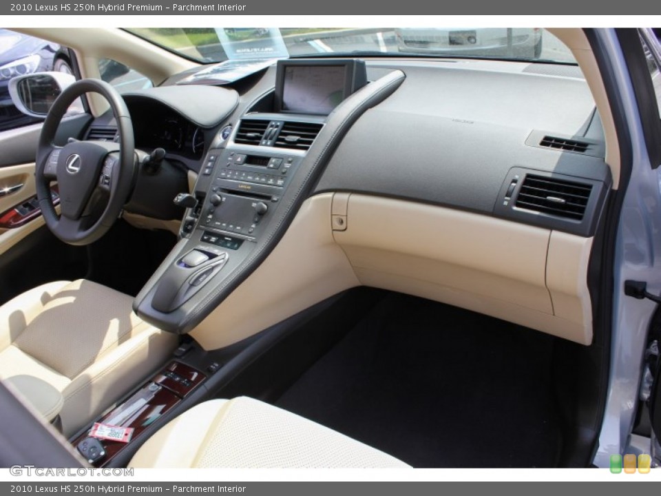 Parchment Interior Dashboard for the 2010 Lexus HS 250h Hybrid Premium #81617718
