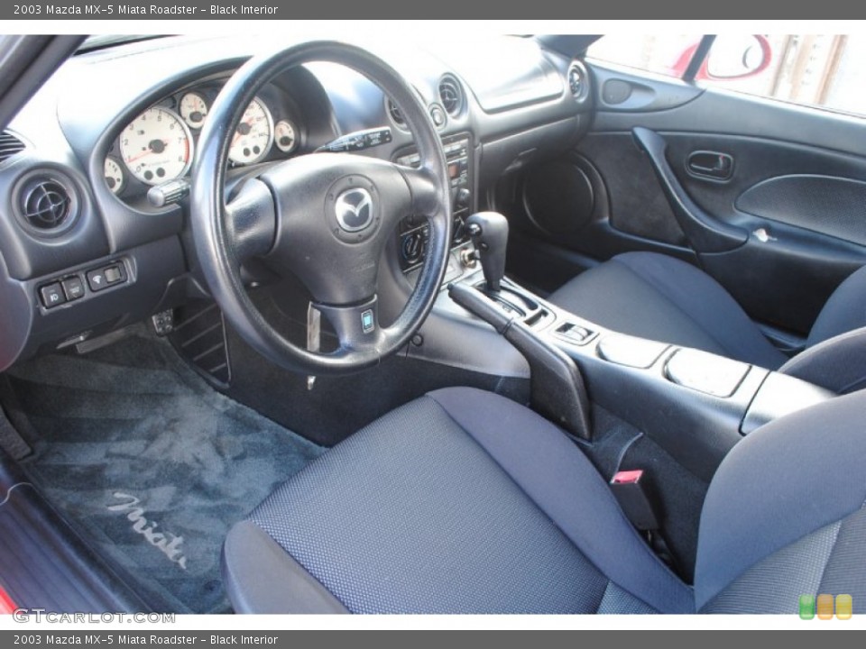 Black 2003 Mazda MX-5 Miata Interiors